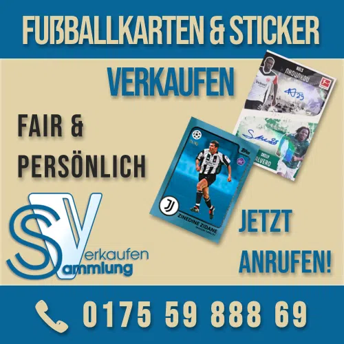 Fußballkarten und Stickerbilder verkaufen leicht gemacht