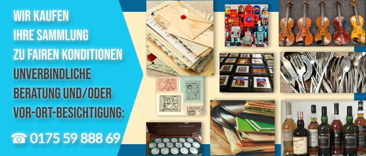 Sammlung verkaufen - faire Konditionen, Beratung und Vor-Ort-Besichtigung