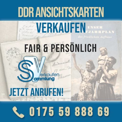 DDR Postkarten und alte DDR Ansichtskarten verkaufen direkt von Privat