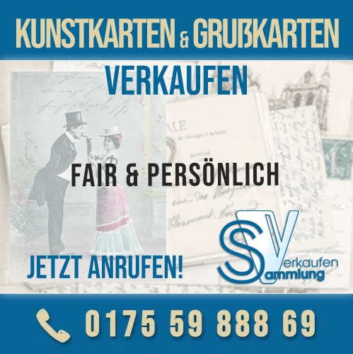 Kunstpostkarten, Künstlerische Grußkarten & alte Glückwunschkarten - Ankayf direct von Privat