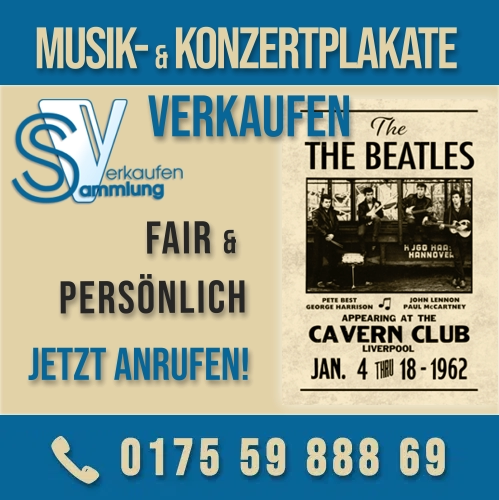 Sammlung von Musik- und Konzertplakaten verkaufen